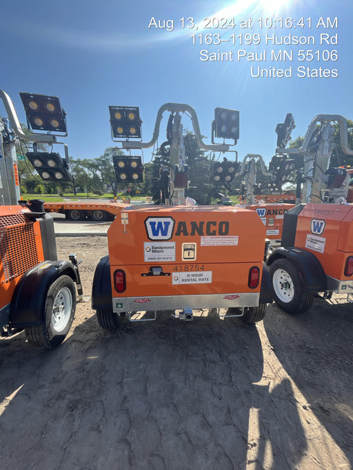 2024 Wanco WLTT-4MM4K Diesel, Deep Sea Controller, Shore Power Plug, Auto Start, (4) 350W LED Floodlights, 4kW Generator, 60 Gal Fuel Tank, 2" Ball, T3