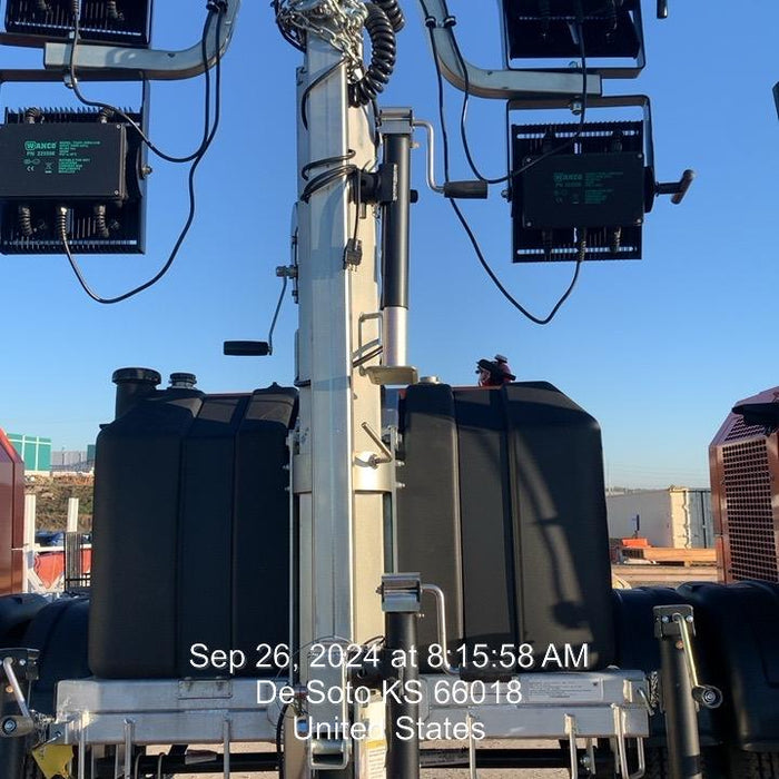 2024 Wanco WLTT-4MM4K Diesel, Deep Sea Controller, Shore Power Plug, Auto Start, (4) 350W LED Floodlights, 4kW Generator, 60 Gal Fuel Tank, 2" Ball, T3