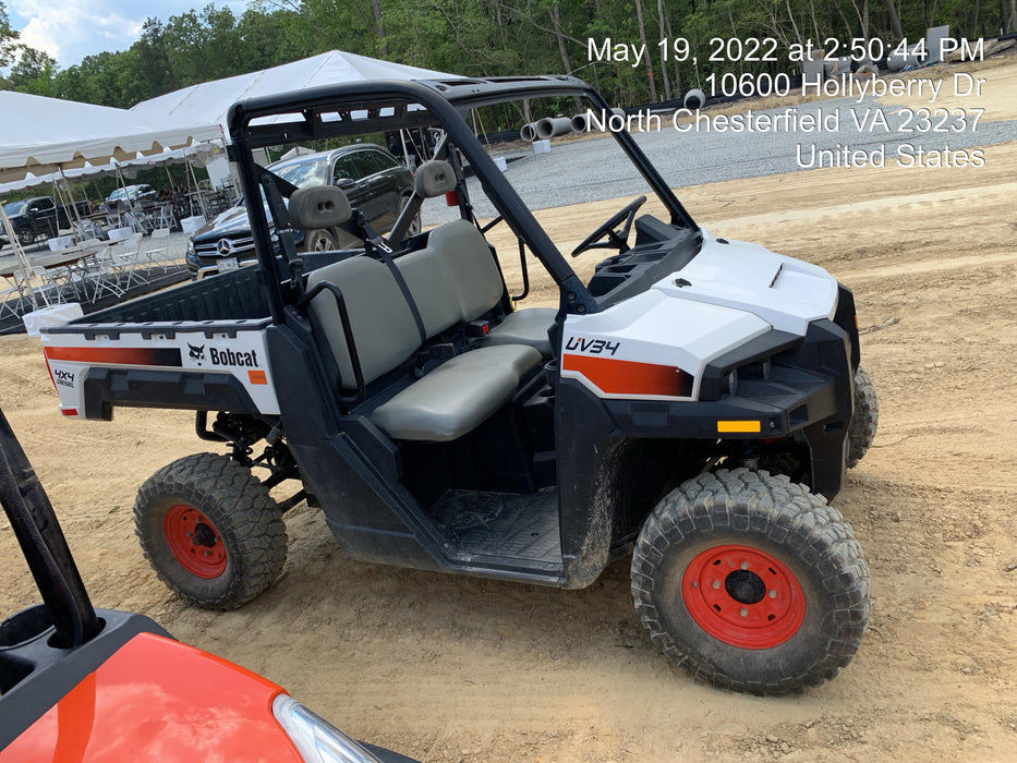 2021 Bobcat UV34 XL D Dsl, Canopy, 4WD, LED Lights