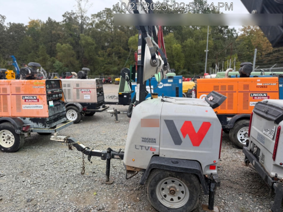 2019 Wacker Neuson LTV6L-MH Wacker Neuson LTV6L Mobile Light Tower w/Fuel Level Sensor Installed