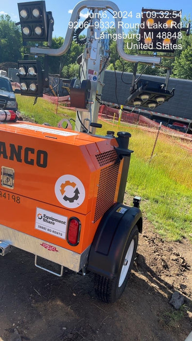 2024 Wanco WLTT-4MM4K Diesel, Deep Sea Controller, Shore Power Plug, Auto Start, (4) 350W LED Floodlights, 4kW Generator, 60 Gal Fuel Tank, 2" Ball, T3