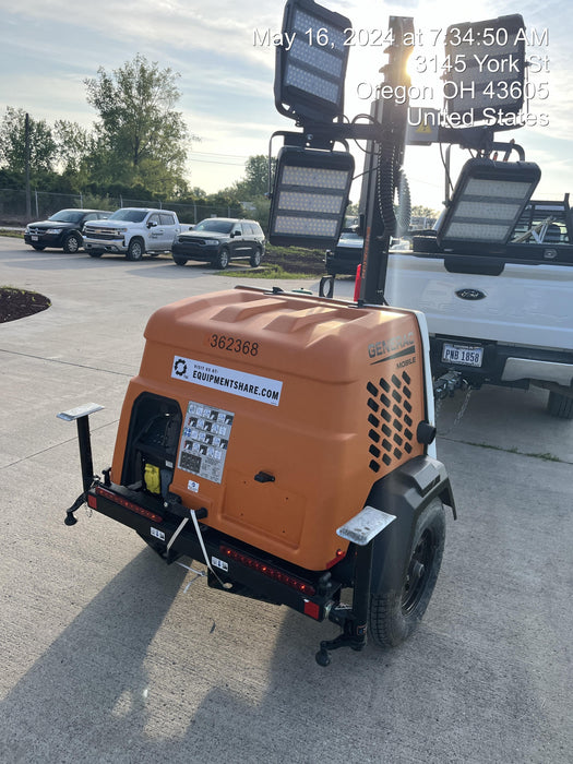 2023 Generac MLT2 Diesel, Flex Switch 120V Input, Powerzone Controller, 
(4) 320W LED Lights, 4kW Generator, 39.9 Gal Fuel Tank, 2" Ball, T3