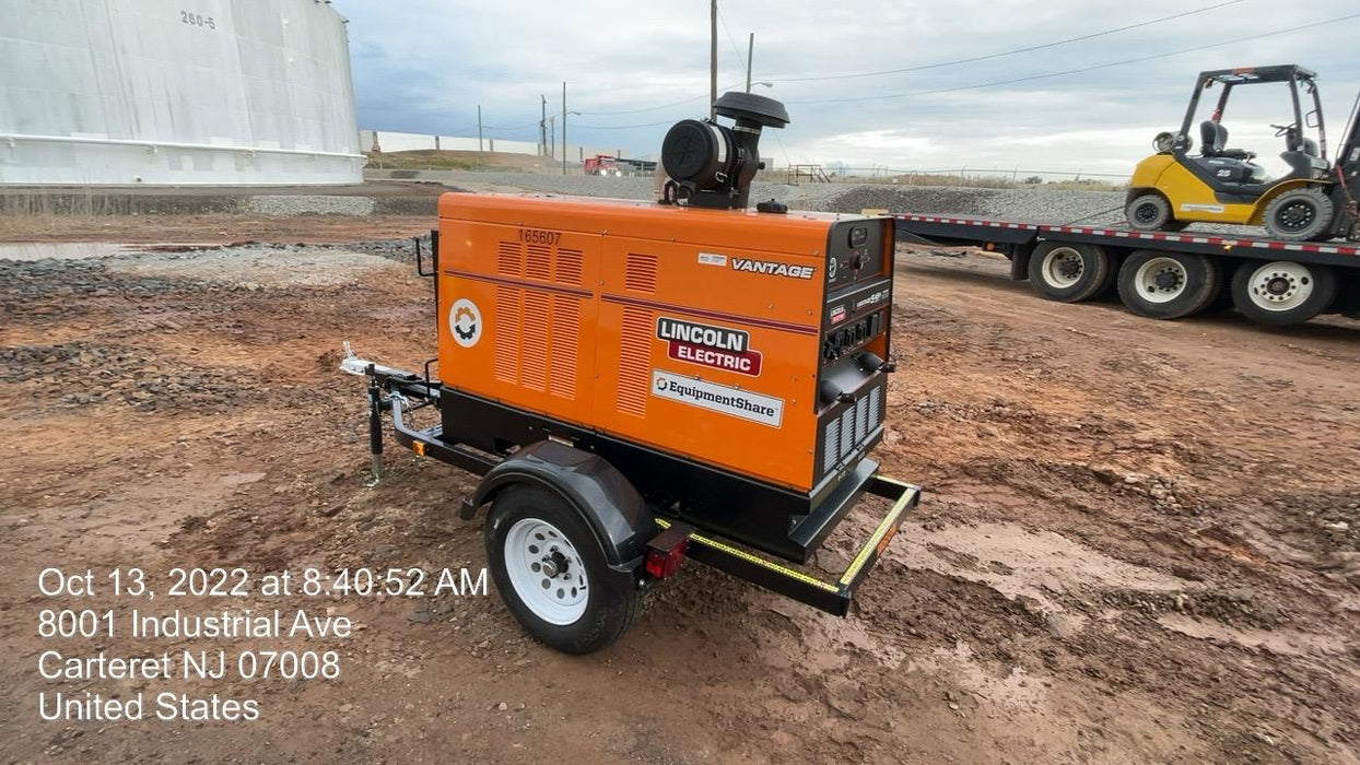 2021 Lincoln Electric Vantage 549X Ready Pak 3, ORANGE (includes trailer, cable rack, fender light kit)