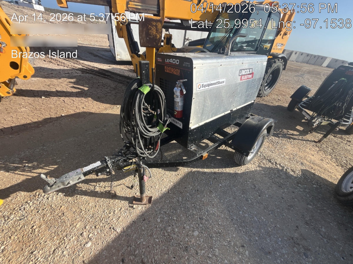 2025 Lincoln Electric LE400 Diesel, Kubota V1505, 22 HP, Trlr, Cable Rack, Light Kit, ES Decals, T3