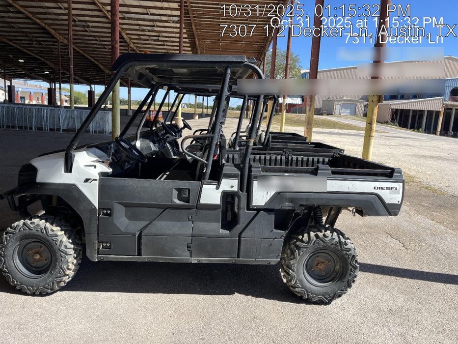 2019 Kawasaki MULE PRO-DX, 2-3 Seat 3 Seater, Standard Options, Backup Alarm, Beacon, Plastic Hard Top, Poly Windshield, Horn Kit