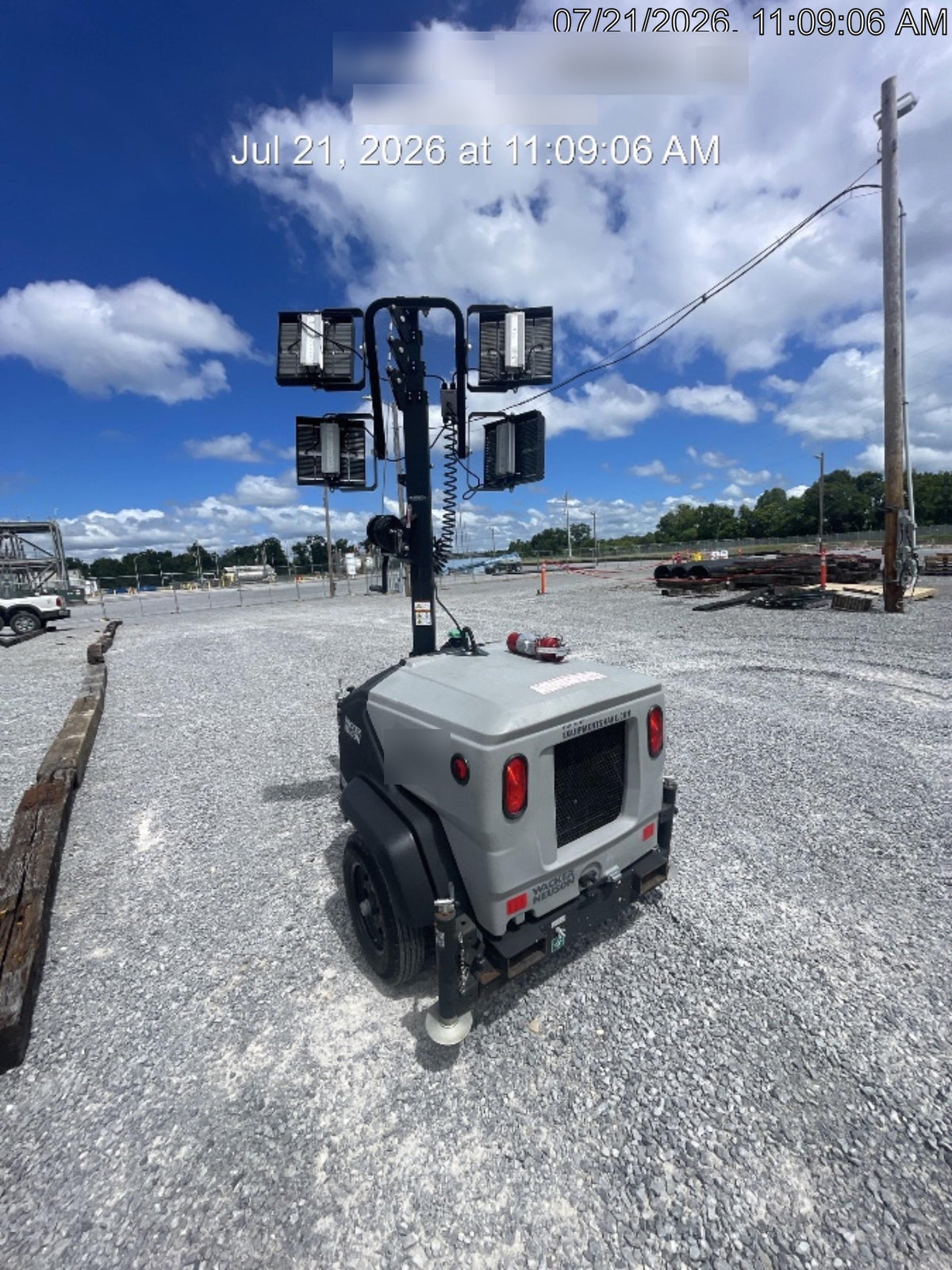 2024 Wacker Neuson LTT4 Diesel, Kohler KDW702, Deep Sea Controller, Auto Start, LED 320W, Bypass Outlet, T3