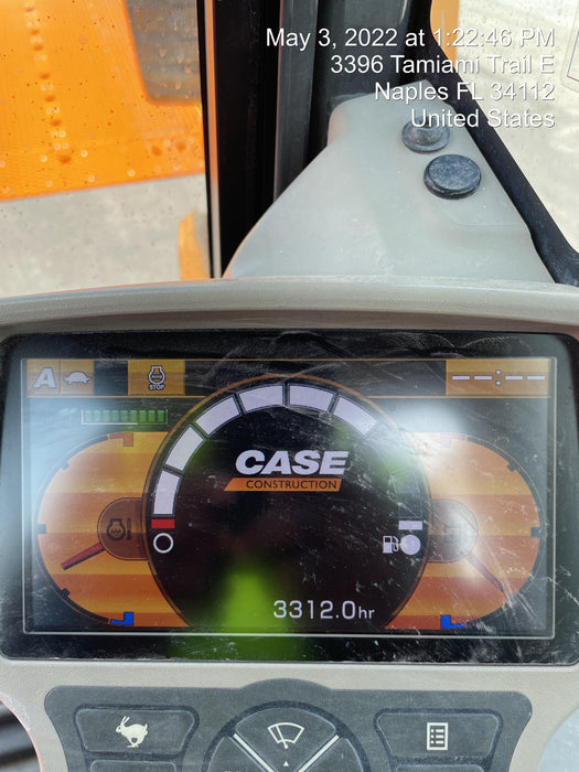 2015 Case CX80C CLOSED CAB, A/C,RUBBER TRACKS PADS,7'-2" ARM,THUMB