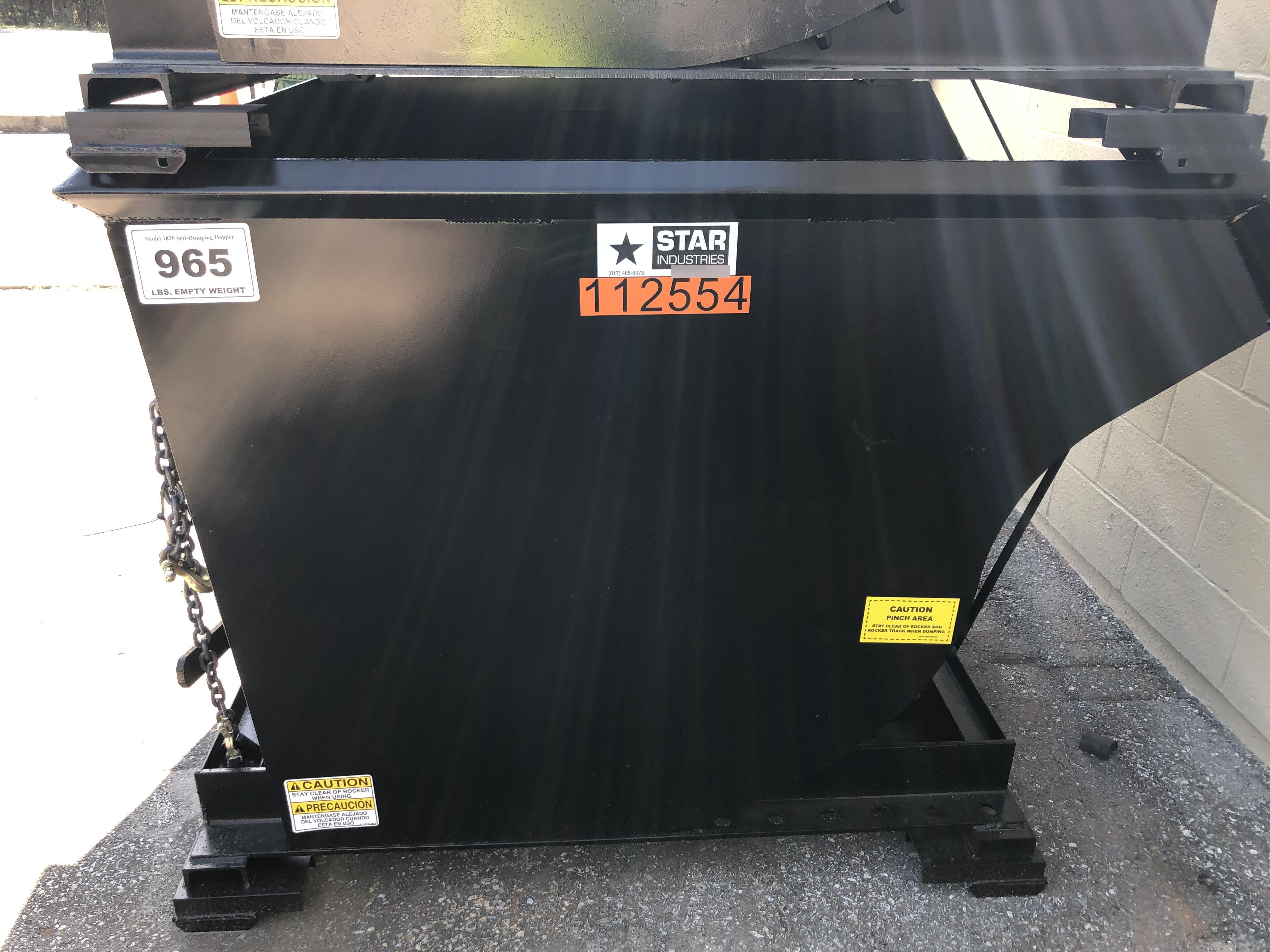 2020 STAR INDUSTRIES M-1820 - Self-Dump Hopper