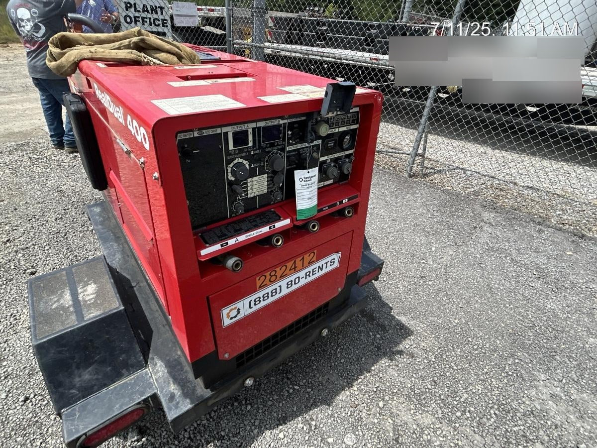 2022 Shindaiwa DGW400MDL Kubota D902 Engine, 23 HP, Dual Op Welder, Wire, Arc, Droop Stick, Tig, and CC Stick Functionality, Simulphase, 3 Phase and 1 Phase Gen Output, Single Axle NB Trlr, Slr Trckl Chrg 12V 12W, Fire Ext