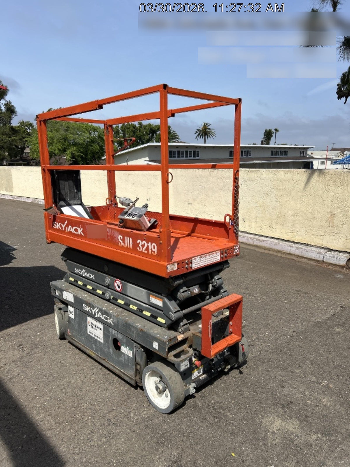 2016 Skyjack SJIII-3219 Standard Rental Specs