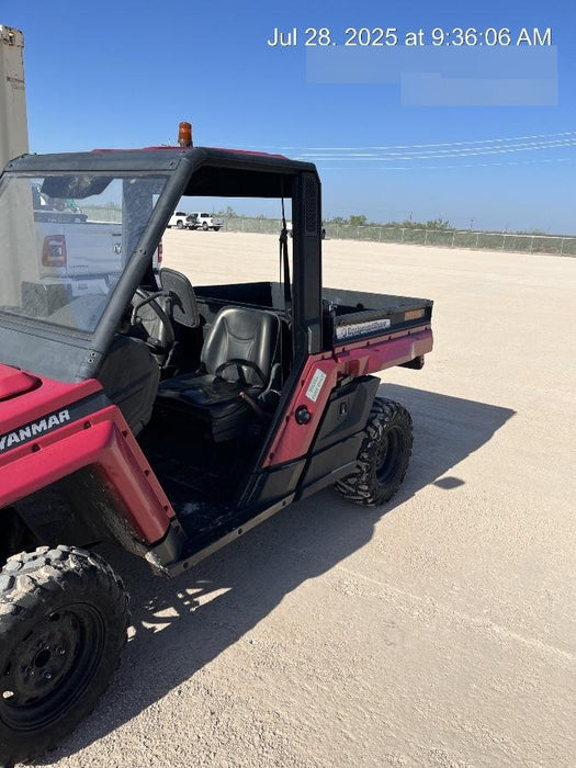 2021 Yanmar YU1000 Canopy, Steel Wheel, Poly WindShield, Beacon, Backup Alarm