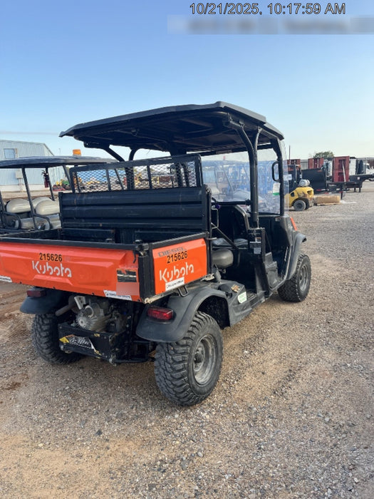 2022 Kubota RTV-X1140W-H Plastic Canopy, Windshield Acrylic Clear, LED Strobe Light, Wire Harness Kit, Back up Alarm