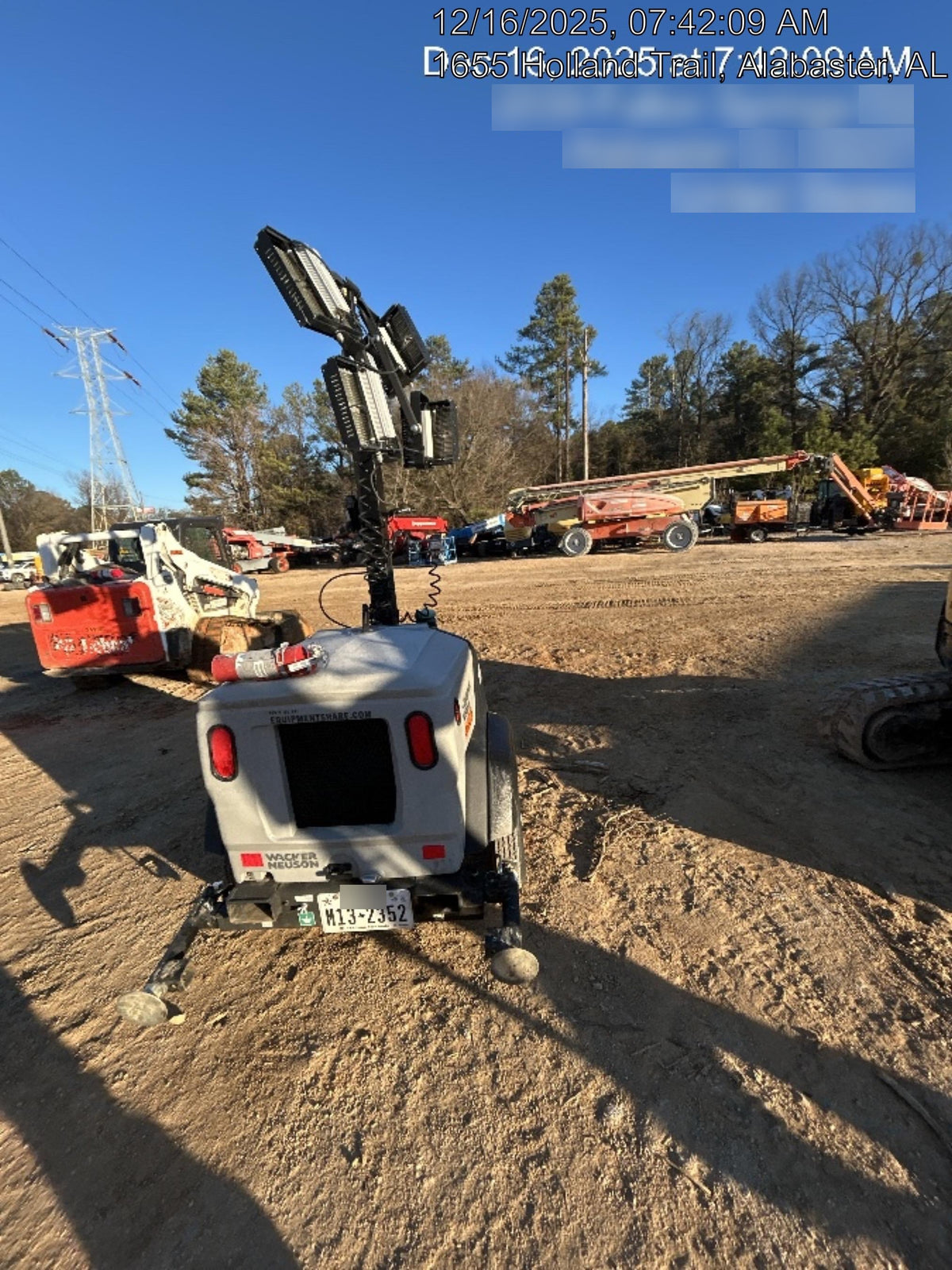 2024 Wacker Neuson LTT4 Diesel, Kohler KDW702, Deep Sea Controller, Auto Start, LED 320W, Bypass Outlet, T3
