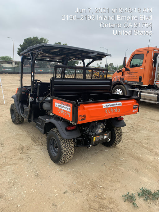 2021 Kubota RTV-X1140W-H Plastic Canopy, Windshield Acrylic Clear, LED Strobe Light, Wire Harness Kit, Back up Alarm