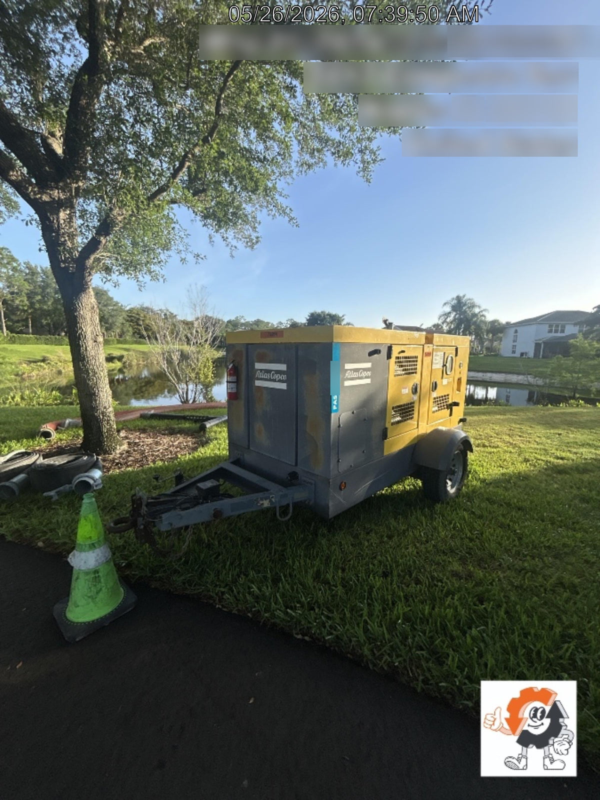 2020 ATLAS COPCO PAS 150 HF CS Enclosed