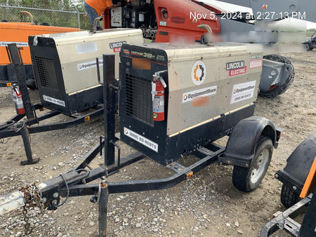 2019 Lincoln Electric Vantage 322 Welder Ready-Pak 3, Two wheel trailer, Fender and Light kit, Cable Rack