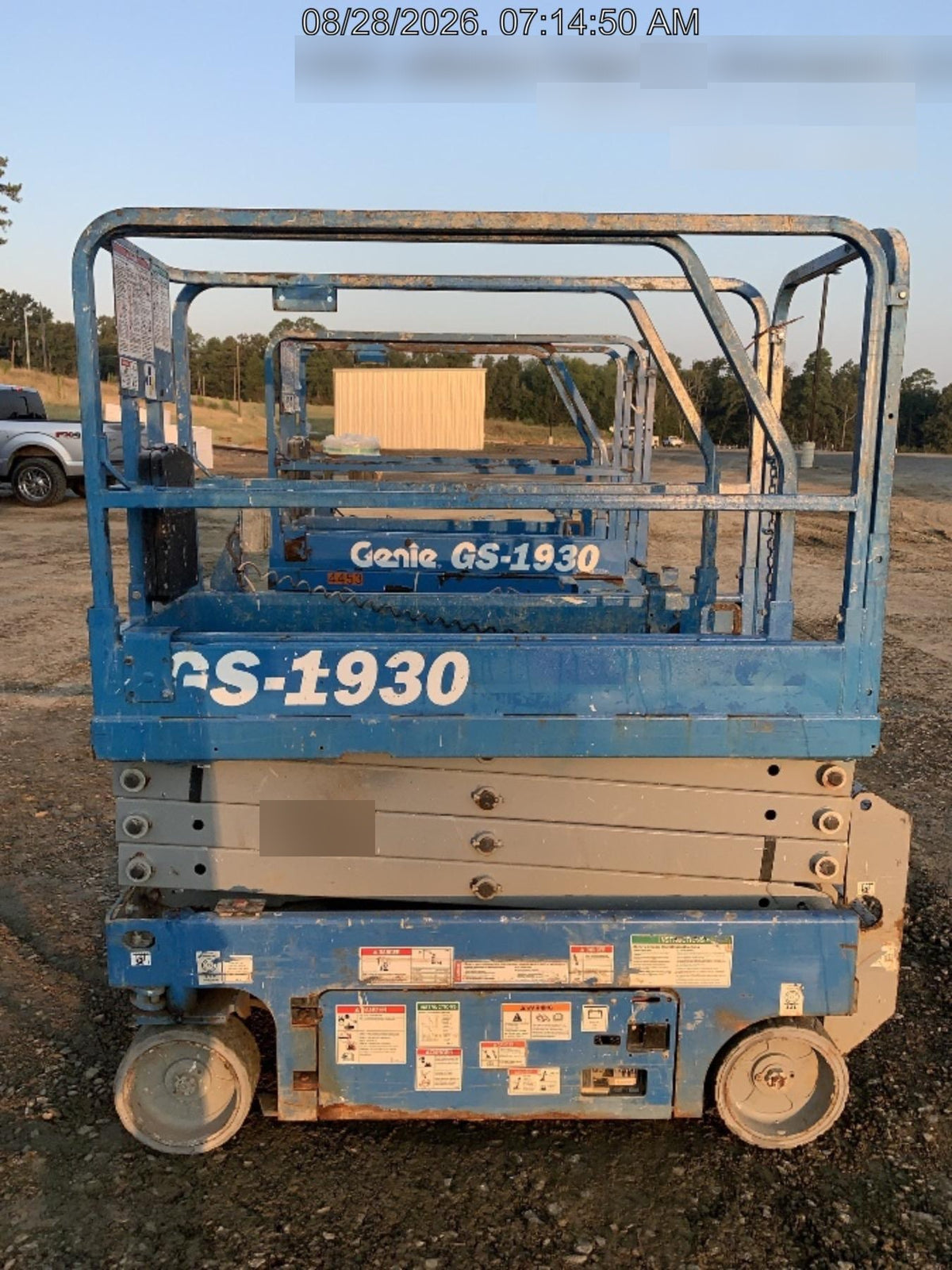 2019 Genie GS-1930 Fixed Rails with Chain Entry