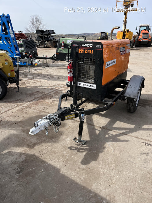 2022 Lincoln Electric LE400 Kubota V1505, Trlr, Cable Rack, Light Kit, ES Decals, T3