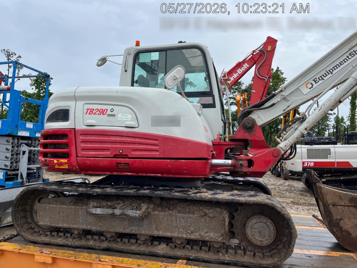 2019 Takeuchi TB290 Takeuchi TB290 Cab/Heat/AC w/Rubber Tracks, Auxiliary Hydraulics, Dozer Blade, Manual QC