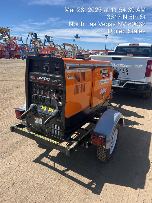 2022 Lincoln Electric LE400 Kubota V1505, Trlr, Cable Rack, Light Kit, ES Decals, T3