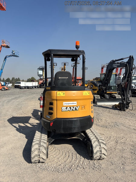 2022 Sany SY26 Standard Mini Excavator