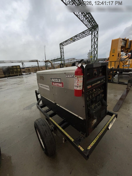 2019 Lincoln Electric Vantage 322 Ready-Pak 3, Two Wheel Trailer, Fender and Light Kit, Cable Rack