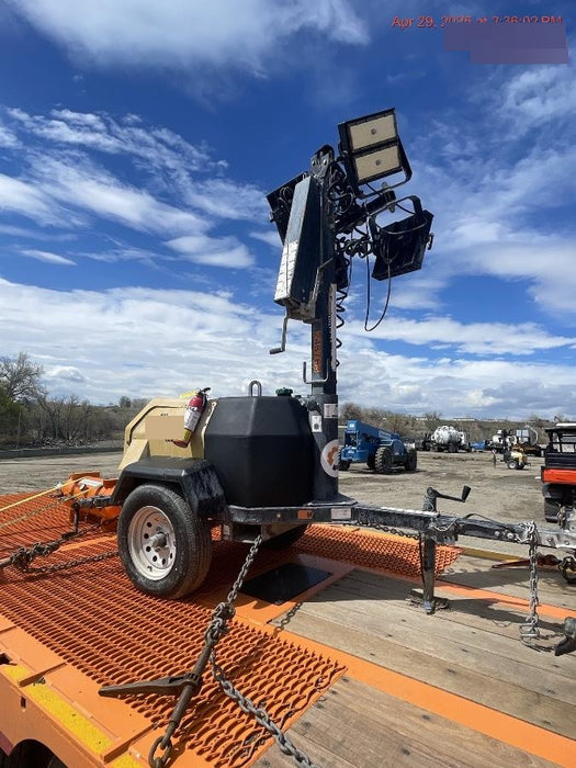 2022 Allmand NLV3GR (4) LED Light Fixture 350W, 23' Vertical Mast, 3kW Prime, Towable, ES Decals, T3