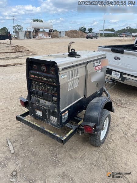 2019 Lincoln Electric Vantage 322 Welder Ready-Pak 3, Two wheel trailer, Fender and Light kit, Cable Rack