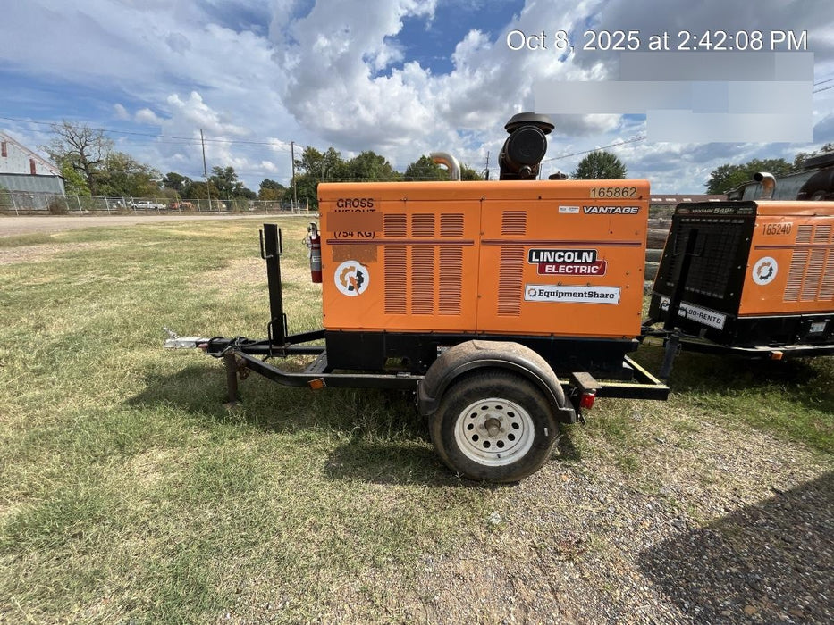 2021 Lincoln Electric Vantage 549X Ready Pak 3, ORANGE (includes trailer, cable rack, fender light kit)
