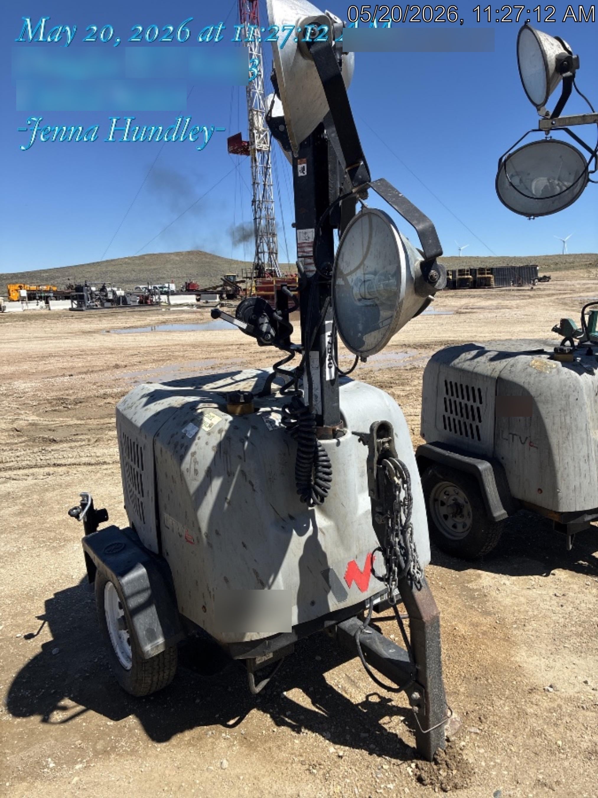 2018 Wacker Neuson LTV6K-MH Wacker Neuson LTV6K Mobile Light Tower w/Fuel Level Sensor Installed