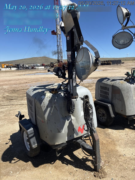 2018 Wacker Neuson LTV6K-MH Wacker Neuson LTV6K Mobile Light Tower w/Fuel Level Sensor Installed