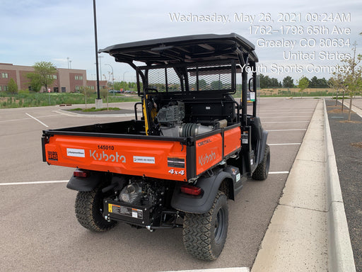 2021 Kubota RTV-X1140W-H Plastic Canopy, Windshield Acrylic Clear, LED Strobe Light, Wire Harness Kit, Back up Alarm