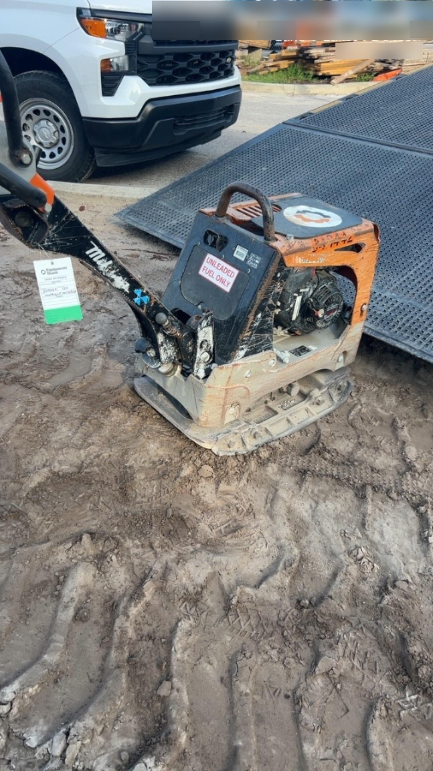 2023 Multiquip MV308GH Honda GX270, 18" Plate, Tachometer