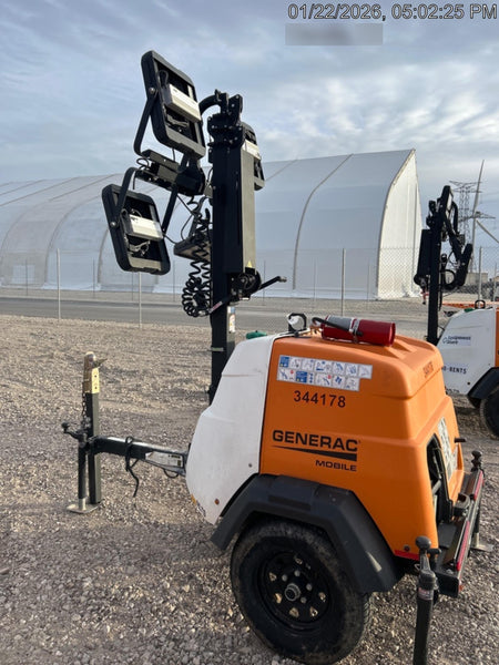 2023 Generac MLT2 Diesel, Flex Switch 120V Input, Powerzone Controller, (4) 320W LED Lights, 4kW Generator, 39.9 Gal Fuel Tank, 2" Ball, T3