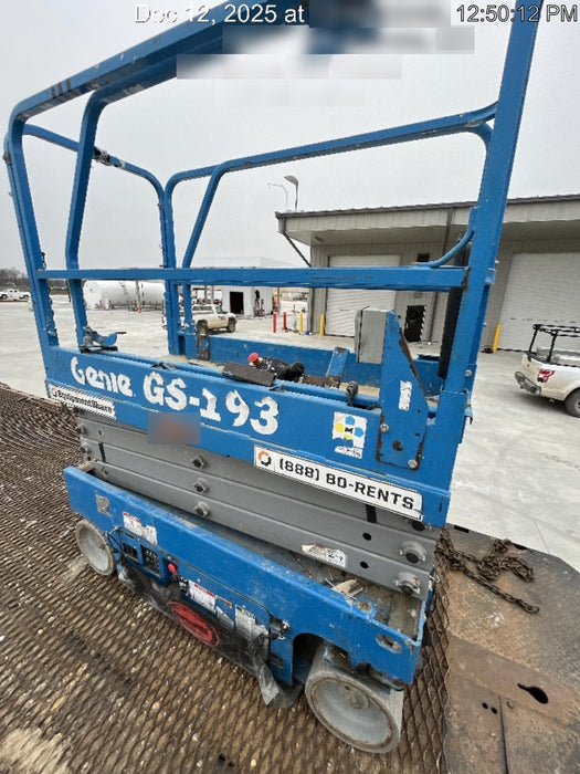 2016 Genie GS-1930 Standard Rental Specs