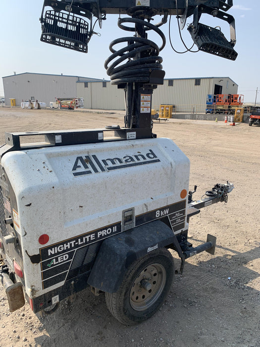 2019 Allmand Night-Lite Pro II Allmand Night-Lite Pro II Allmand Night-Lite Pro II 8 kW Light Tower w/Kubota Engine, LED Light Package