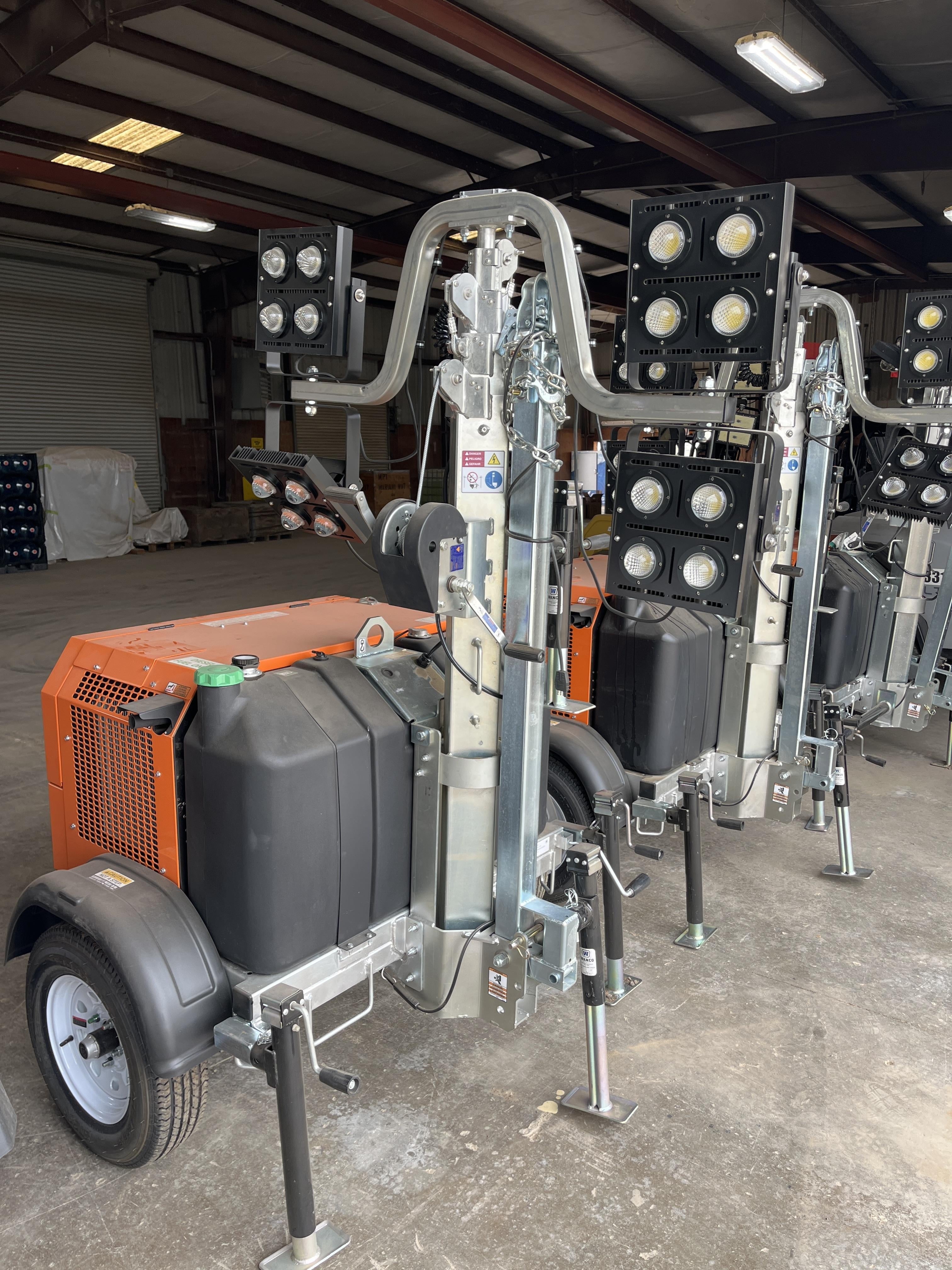2024 Wanco WLTT-4MM4K Diesel, Deep Sea Controller, Shore Power Plug, Auto Start, (4) 350W LED Floodlights, 4kW Generator, 60 Gal Fuel Tank, 2" Ball, T3