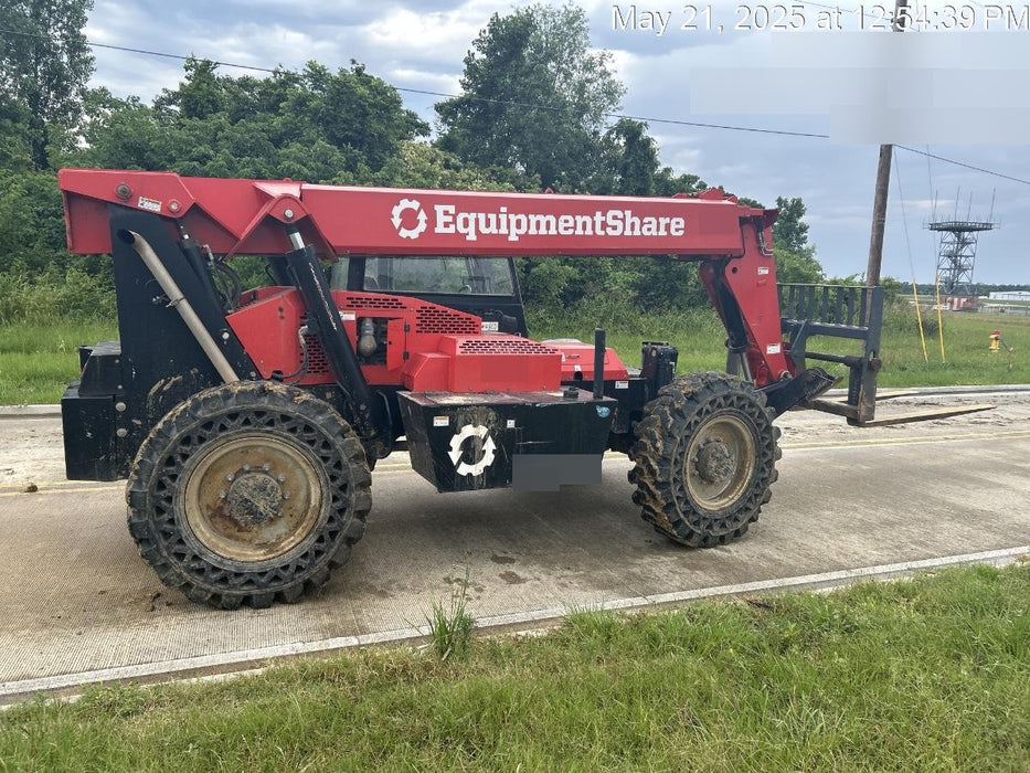2019 Manitou MTA12042 Cab/Heat/Air, 120 HP, Solid Tires, Work Lights, Lift Hook, Auxiliary Hydraulics 66" Carriage and 60" Forks
