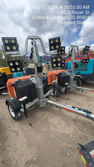 2023 Wanco WLTT-4MM4K Diesel, Deep Sea Controller, Shore Power Plug, Auto Start, (4) 350W LED Floodlights, 4kW Generator, 60 Gal Fuel Tank, 2" Ball, T3