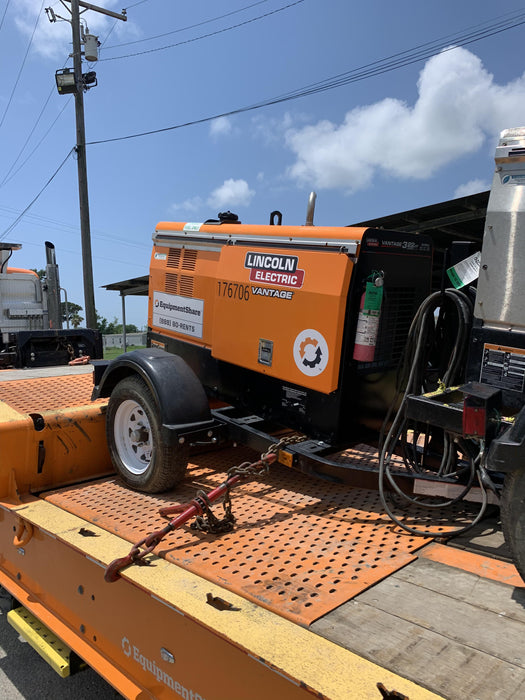2021 Lincoln Electric Vantage 322 Vantage 322 Ready Pak 3 w/ Decals, ORANGE (includes trailer, cable rack, fender light kit) NO Telematics