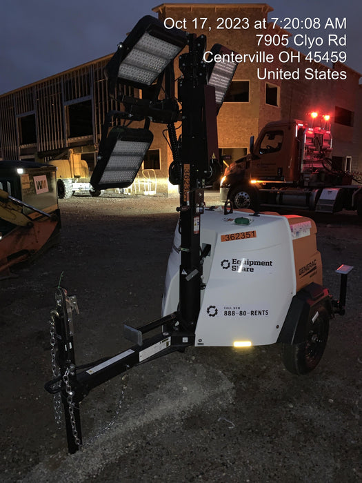 2023 Generac MLT2 Diesel, Flex Switch 120V Input, Powerzone Controller, 
(4) 320W LED Lights, 4kW Generator, 39.9 Gal Fuel Tank, 2" Ball, T3