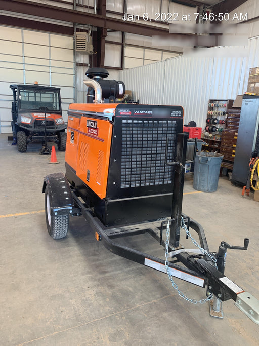 2021 Lincoln Electric Vantage 549X Ready Pak 3, ORANGE (includes trailer, cable rack, fender light kit)