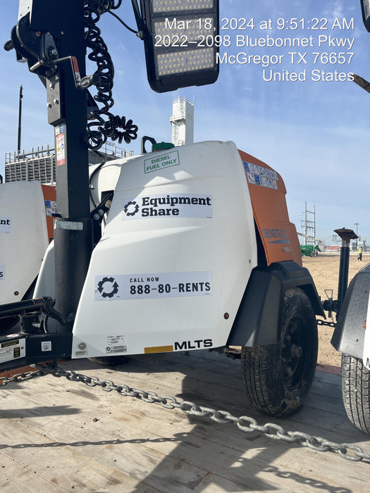 2023 Generac MLT2 Diesel, Flex Switch 120V Input, Powerzone Controller, 
(4) 320W LED Lights, 4kW Generator, 39.9 Gal Fuel Tank, 2" Ball, T3