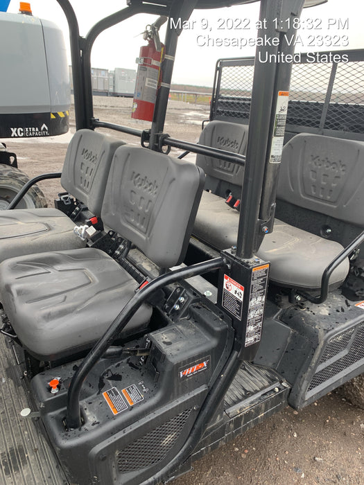 2021 Kubota RTV-X1140W-H Plastic Canopy, Windshield Acrylic Clear, LED Strobe Light, Wire Harness Kit, Back up Alarm