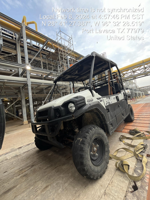 2022 Kawasaki Mule PRO-DXT Standard Options, Backup Alarm, Beacon, Plastic Hard Top, Poly Windshield, Horn Kit