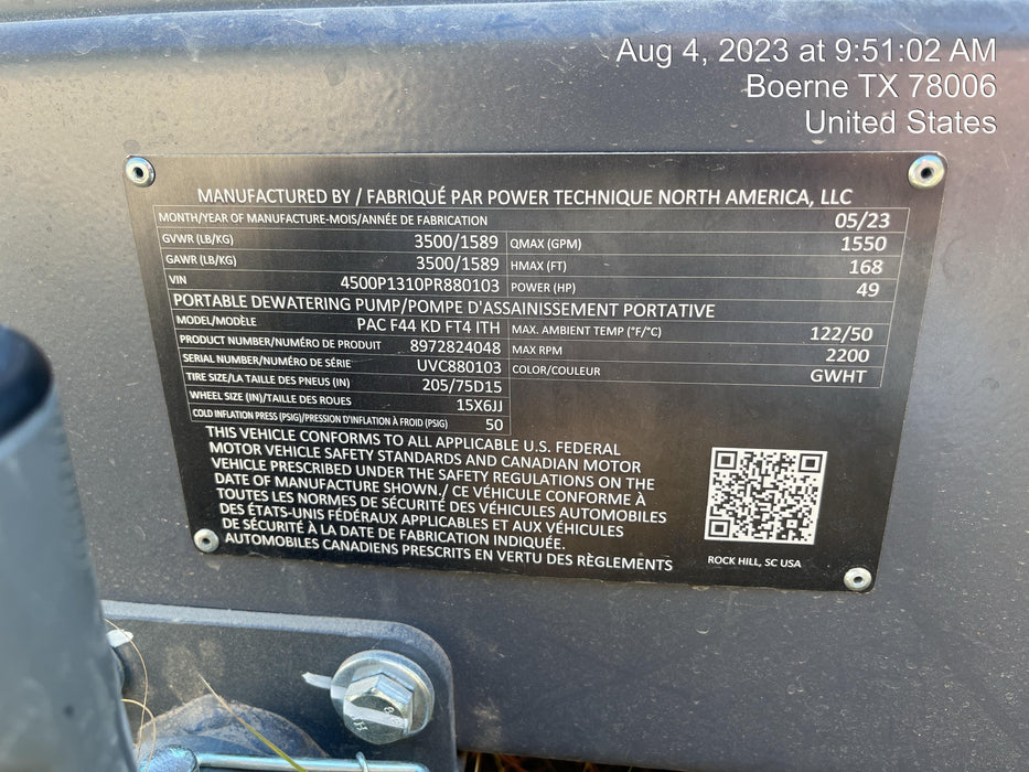 2023 ATLAS COPCO PAC F44 KD