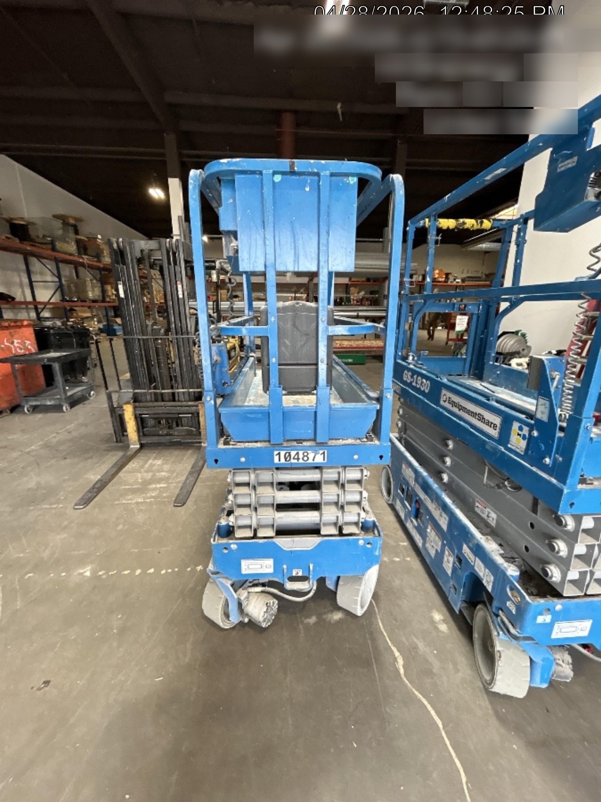 2020 Genie GS-1930 Standard Machine, 800W Inverter
