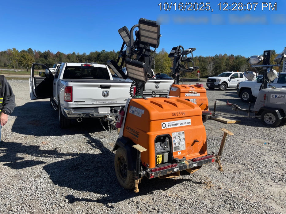 2023 Generac MLT2 Diesel, Flex Switch 120V Input, Powerzone Controller, 
(4) 320W LED Lights, 4kW Generator, 39.9 Gal Fuel Tank, 2" Ball, T3