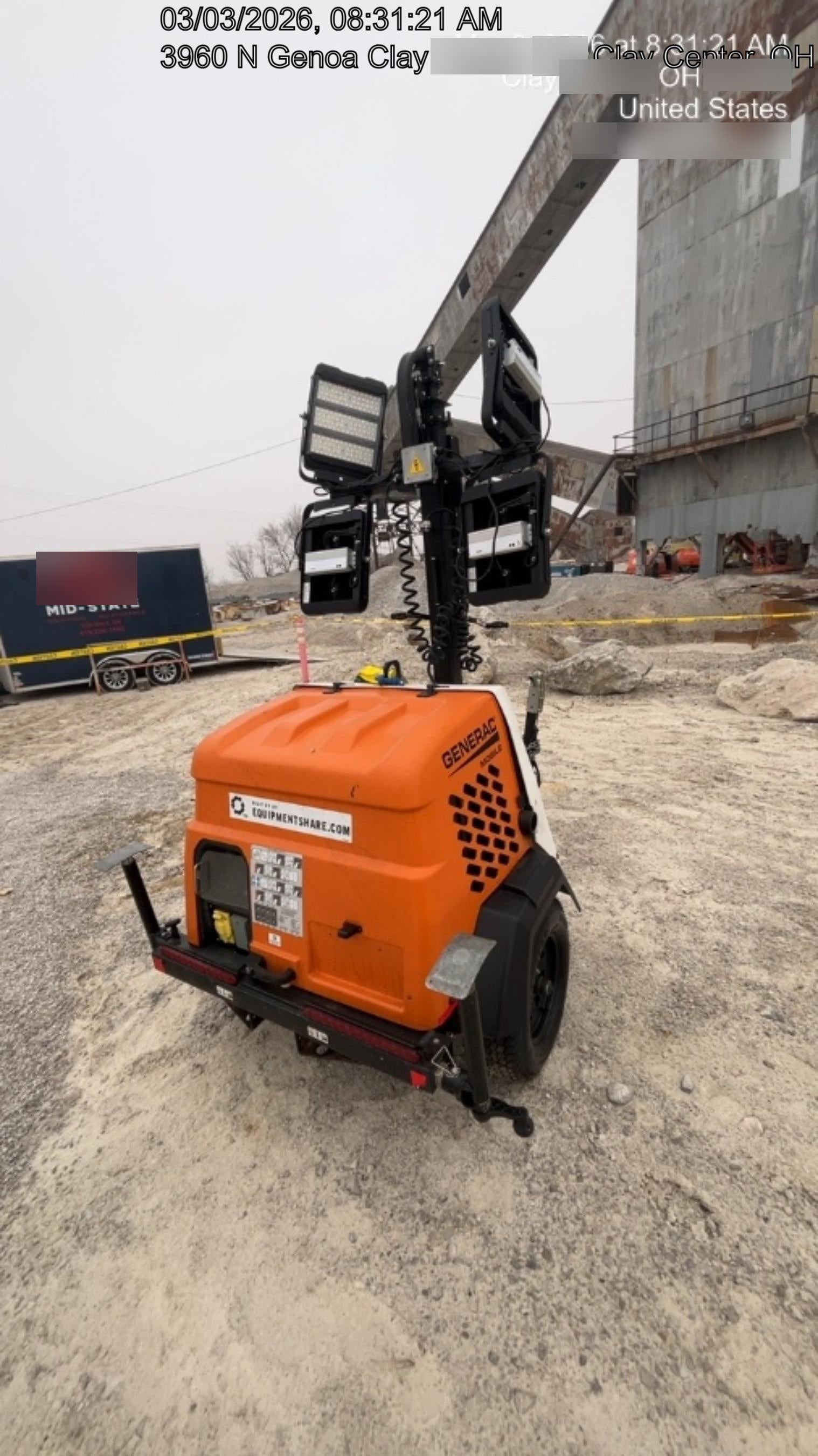 2023 Generac MLT2 Diesel, Flex Switch 120V Input, Powerzone Controller, (4) 320W LED Lights, 4kW Generator, 39.9 Gal Fuel Tank, 2" Ball, T3