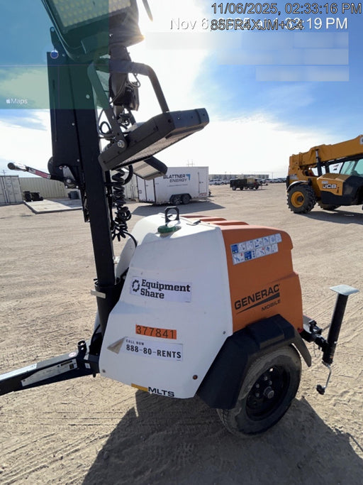 2023 Generac MLT2 Diesel, Flex Switch 120V Input, Powerzone Controller, 
(4) 320W LED Lights, 4kW Generator, 39.9 Gal Fuel Tank, 2" Ball, T3